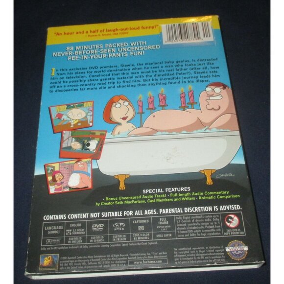 Family Guy Presents Stewie Griffin: The Untold Story. (DVD, 2006, 2-Disc Set) - Picture 2 of 5